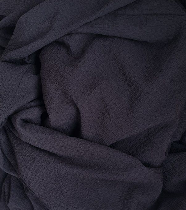 Viscose froissée bubble noir