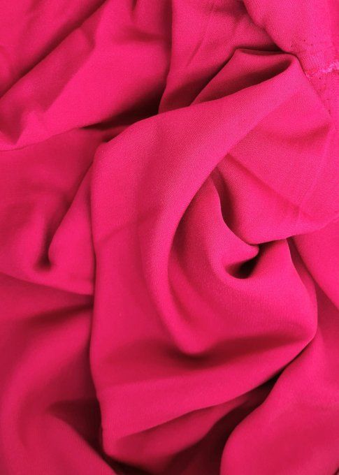 Viscose unie framboise