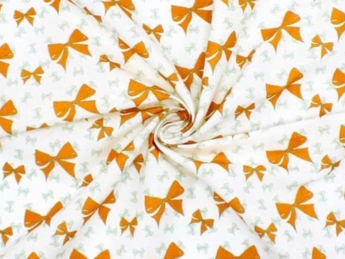 Coton cretonne noeuds